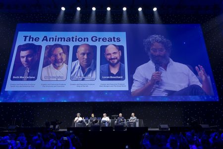 JASON MANTZOUKAS, SETH MACFARLANE (CREATOR OF "FAMILY GUY" AND "AMERICAN DAD"), MATT GROENING (CREATOR OF "THE SIMPSONS" AND "FUTURAMA"), MIKE JUDGE (CO-CREATOR OF "KING OF THE HILL"), LOREN BOUCHARD (CREATOR OF "BOB'S BURGERS")